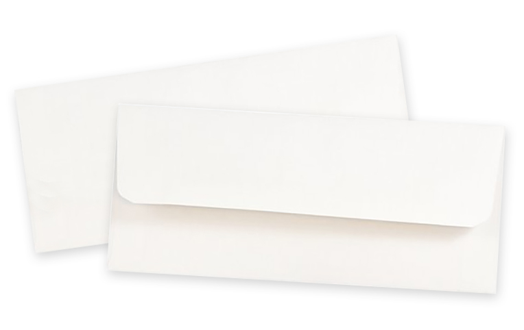Ticket Envelope, 24lb White Wove, 6" x 3"