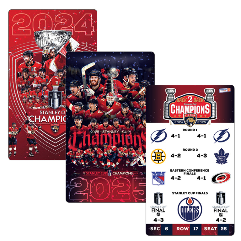 Florida Panthers Back to Back Champions Ticket