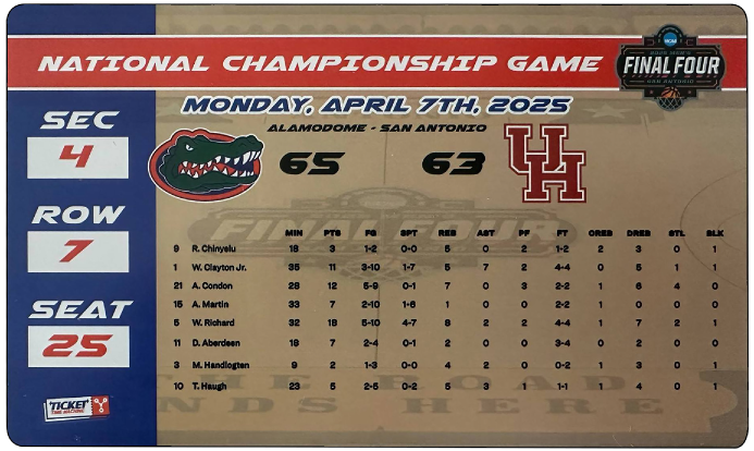 National Championship Game ticket