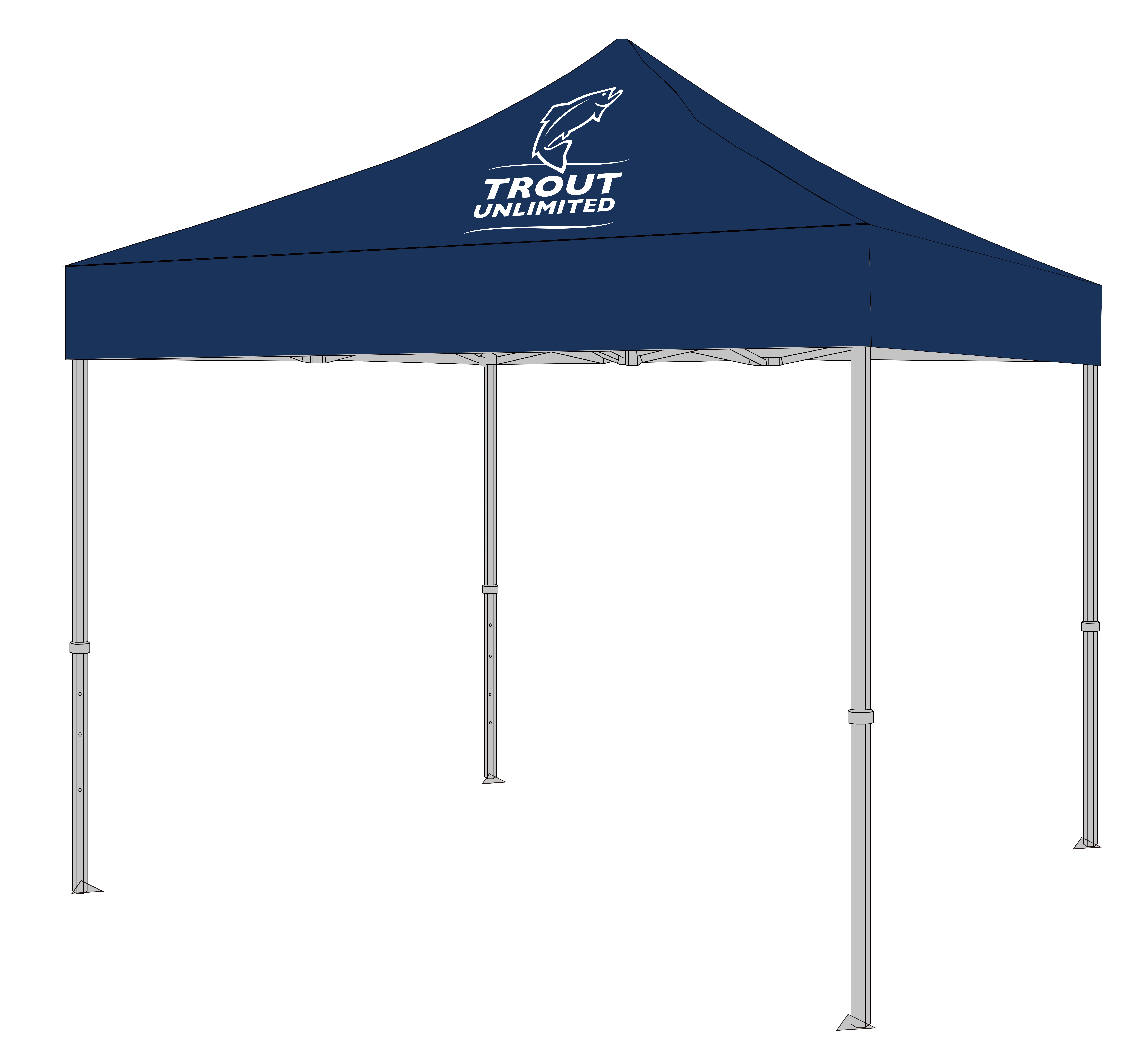 Blue 10' x 10' Tent