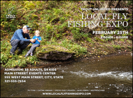TU Father and Daughter Fishing Flyer