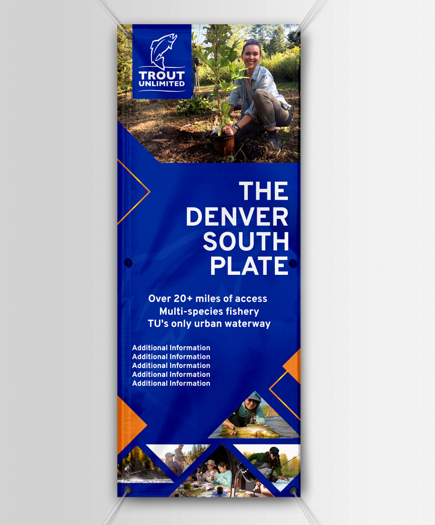 Vertical Banner with Grommets (outdoor vinyl) V1