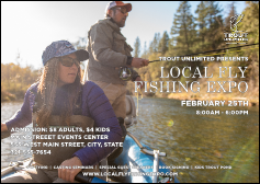 TU Drift Board Fishing Postcard Mailer