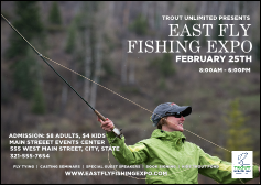 TU Woman Fishing Postcard