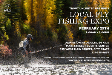 TU Woman Fishing Fall Poster