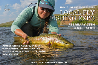 TU Woman Releasing Trout Poster