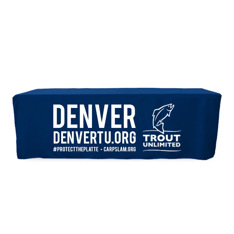 6-ft Fitted Table Cloth Blue