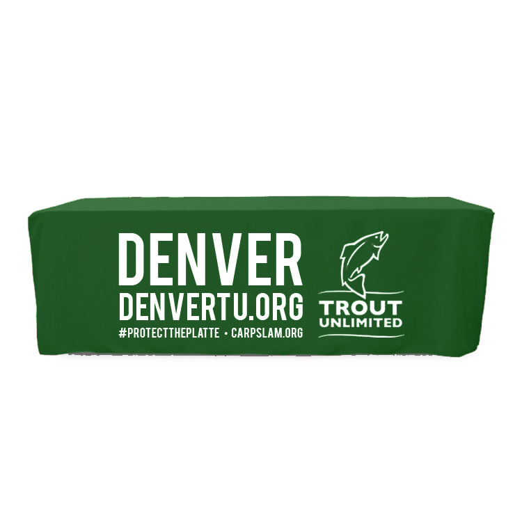 8-ft Fitted Table Cloth Green