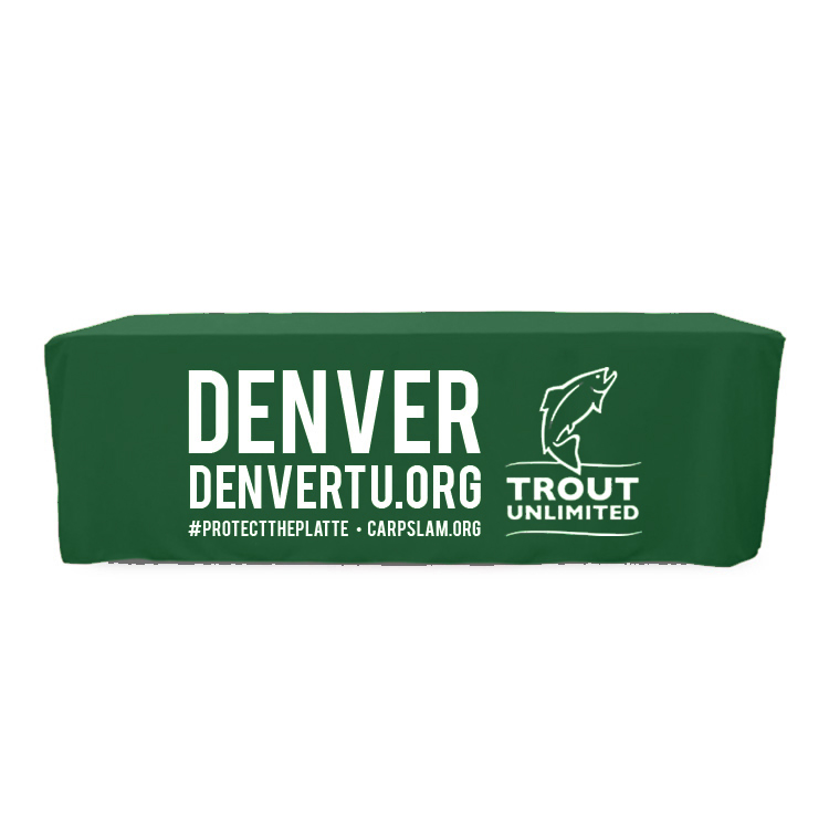 6-ft Fitted Table Cloth Green