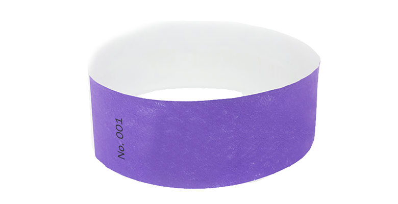 Purple Standard Tyvek Wristband