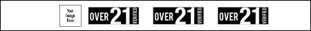 Over 21 Tyvek Wristband