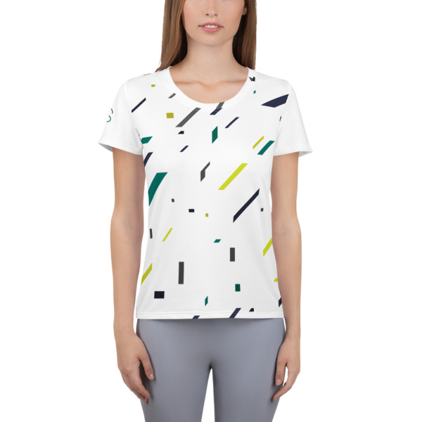 YAAS All-Over Print Women's Athletic T-Shirt