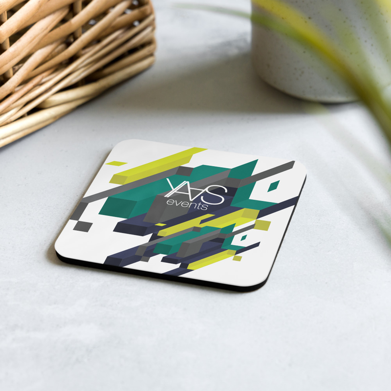 YAAS Cork-Back Coaster
