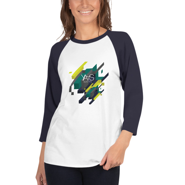 YAAS Unisex 3/4 Sleeve Raglan Shirt | Tultex 245