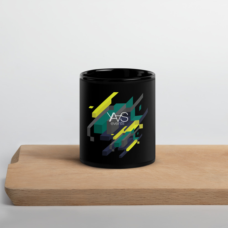 YAAS Black Glossy Mug